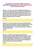 RED CROSS LIFEGUARDING EXAM- COMPLETE&NewLine;QUESTIONS AND DETAILED SOLUTIONS LATEST UPDATE&NewLine;THIS YEAR JUST RELEASED