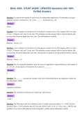 BUAL 2650 - STUDY GUIDE &vert; UPDATED Questions with 100&percnt;&NewLine;Verified Answers