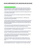 APUSH COMPREHENSIVE TEST QUESTIONS AND SOLUTIONS