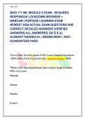 BIOD 171 PORTAGE LEARNING MODULE 6 EXAM &vert; PATHOGENIC MICROBIOLOGY ACTUAL QUESTIONS & VERIFIED DETAILED RATIONALES &lpar;30 Q&A&rpar; &vert; GRADED A&plus;