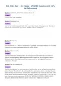 PACKAGE DEAL FOR BUL 3130 EXAMS with UPDATED Questions and 100&percnt; Verified Answers