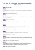 BUL 3130 - Test 2 Study Guide &vert; UPDATED Questions with 100&percnt;&NewLine;Verified Answers