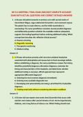 NR 511 MIDTERM &sol; FINAL EXAM 2026&sol;2027 COMPLETE ACCURATE &NewLine;EXAM WITH ACTUAL QUESTIONS AND CORRECT DETAILED ANSWERS