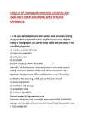 BARKLEY 3P EXAM QUESTIONS AND ANSWERS 200 HIGH-YIELD EXAM QUESTIONS WITH DETAILED RATIONALES
