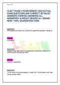 CLEET PHASE 4 EXAM 2026 &vert; OKLAHOMA LAW ENFORCEMENT ACTUAL EXAM QUESTIONS & VERIFIED DETAILED RATIONALES &vert; GRADED A&plus;