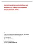 NUR 335 Exam 1 Maternal Health Theory and Application V1 Complete Question Bank and Detailed Rationales Update