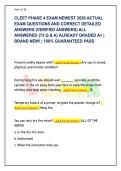 CLEET PHASE 4 EXAM 2026 &vert; OKLAHOMA LAW ENFORCEMENT ACTUAL EXAM QUESTIONS & VERIFIED DETAILED RATIONALES &lpar;75 Q&A&rpar; &vert; GRADED A&plus;