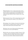 APUSH EXAM PREP QUESTIONS AND ANSWERS