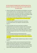NR 566 ADVANCED PHARMACOLOGY MIDTERM EXAM ACTUAL &NewLine;2026&sol;2027 PRACTICE QUESTIONS AND STUDY GUIDE COMPLETE &NewLine;ACCURATE EXAM 