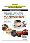 Operations and Supply Chain Management&colon; Creating Value Along the Supply Chain &lpar;9th Edition&rpar;