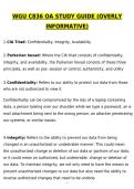 WGU C836 OA Study Guide Exam &lpar;Overly Informative&rpar; Latest 2026 Actual Questions & Verified Answers &lpar;2026 &sol; 2027&rpar; A&plus; Grade 100&percnt; Guarantee Verified by Experts