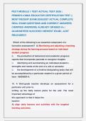 PECT MODULE 1 TEST ACTUAL TEST 2026 &vert; &NewLine;PENNSYLVANIA EDUCATOR CERTIFICATION TEST &vert;&vert; &NewLine;MOST RECENT EXAM 2026&vert;2027 ACTUAL COMPLETE &NewLine;REAL EXAM QUESTIONS AND CORRECT ANSWERS &NewLine;&lpar;VERIFIED ANSWERS&rpar; ALREADY GRADED A&plus; &vert; &NewLine;GUARANTEED SUCCESS&excl;&excl; NEWEST EXAM &vert; JUST 