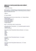 AMEDD CCC TESTED QUESTIONS AND CORRECT&NewLine;ANSWERS