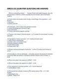 AMEDD CCC EXAM PREP QUESTIONS AND ANSWERS