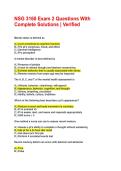 NSG 3160 Exam 2 Questions With Complete Solutions &vert; Verified&NewLine;&NewLine;