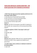 TEXAS OSSF INSTALLER I LICENSE EXAM PREP &ndash; 200 EXAM QUESTIONS WITH ANSWERS & RATIONALES