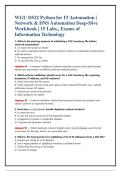 WGU D522 Python for IT Automation &vert; &NewLine;Network & DNS Automation Deep-Dive &NewLine;Workbook &vert; 15 Labs&comma;&comma; Exams of &NewLine;Information Technology
