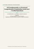 ATI Fundamentals 2&period;0 Proctored&NewLine;&vert; ATI Testing&NewLine;&vert; Academic Year 2026&sol;2027&NewLine;&vert; Comprehensive Proctored Examination&NewLine;&vert; 100 Verified Questions and Correct Answer Rationales