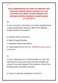 RN ATI COMPREHENSIVE EXIT EXAM TEST BANK WITH NGN &NewLine;QUESTIONS FORMART NEWEST 2026&sol;2027 WITH 500&plus; &NewLine;QUESTIONS AND CORRECT DETAILED ANSWERS WITH &NewLine;RATIONALES &lpar;VERIFIED ANSWERS&rpar; &vert;ALREADY GRADED &NewLine;A&plus;&vert;&vert;JUST OUT&excl;&excl;&excl; 