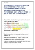 IAHSS ADVANCED OFFICER CERTIFICATION EXAM 2026 &vert; 200 ACTUAL EXAM QUESTIONS & VERIFIED DETAILED RATIONALES &vert; GRADED A&plus;