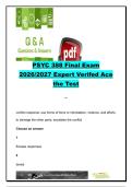 PSYC 388 Final Exam 2026&sol;2027 &ndash; 73 Questions & Answers &vert; Conflict Management&comma; Emotional Intelligence&comma; DiSC&comma; MBTI&comma; Enneagram & Team Development