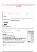 AQA A LEVEL 28 REMOVED CERTIFICATION EVALUATION QUESTIONS AND&NewLine;ANSWERS