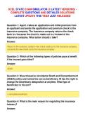 XCEL STATE EXAM SIMULATOR &lpar;3 LATEST VERSIONS&rpar; &NewLine;COMPLETE QUESTIONS AND DETAILED SOLUTIONS&NewLine;LATEST UPDATE THIS YEAR JUST RELEASED