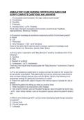 AMBULATORY CARE NURSING CERTIFICATION MAIN EXAM&NewLine;SCRIPT COMPLETE QUESTIONS AND ANSWERS
