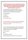 RN TARGETED MEDICAL SURGICAL GASTROINTESTINAL EXAM &NewLine;NEWEST 2026&sol;2027 ACTUAL EXAM COMPLETE 60 QUESTIONS &NewLine;AND CORRECT DETAILED ANSWERS &lpar;VERIFIED ANSWERS&rpar; &NewLine;&vert;ALREADY GRADED A&plus;&vert;&vert;JUST OUT&excl;&excl;&excl;