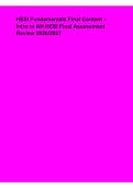 HESI Fundamentals Final Content 2026&sol;2027 &ndash; Intro to AH HESI Final Assessment Review