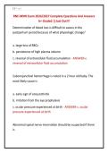 RNC-MNN Exam 2026&sol;2027 Complete Questions And Answers &NewLine;A&plus; Graded &vert;&vert;Just Out&excl;&excl;&excl;