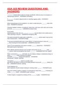 ASA 103 REVIEW QUESTIONS AND ANSWERS