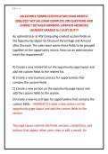SALESFORCE ADMIN CERTIFICATION EXAM NEWEST &NewLine;2026&sol;2027 ACTUAL EXAM COMPLETE 200 QUESTIONS AND &NewLine;CORRECT DETAILED ANSWERS &lpar;VERIFIED ANSWERS&rpar; &NewLine;&vert;ALREADY GRADED A&plus;&vert;&vert;JUST OUT&excl;&excl;&excl; 