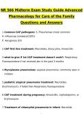 NR 566 Midterm Exam &lpar;2027&rpar; &vert; Chamberlain Advanced Pharmacology Actual Questions and Answers &lpar;PDF&rpar;