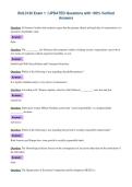 BUL3130 Exam 1 &vert; UPDATED Questions with 100&percnt; Verified&NewLine;Answers