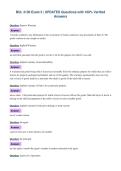 BUL 3130 Exam 3 &vert; UPDATED Questions with 100&percnt; Verified&NewLine;Answers
