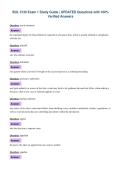BUL 3130 Exam 1 Study Guide &vert; UPDATED Questions with 100&percnt;&NewLine;Verified Answers