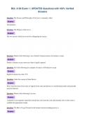 BUL 3130 Exam 1 &vert; UPDATED Questions with 100&percnt; Verified&NewLine;Answers