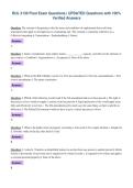 BUL 3130 Final Exam Questions &vert; UPDATED Questions with 100&percnt;&NewLine;Verified Answers