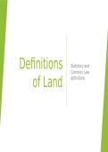 Land law lecture lessons