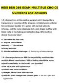 BSN 266 HESI Med Surg Multiple Choice &ndash; &lpar;2026&sol;2027&rpar; Actual Questions&comma; Verified Answers with Rationales &vert; Guarantee Pass
