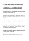 AQA A LEVEL CHEMISTRY PAPER 2 7405