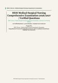 HESI Medical-Surgical Nursing&NewLine;&vert; HESI &sol; Elsevier&NewLine;&vert; Academic Year 2026&sol;2027&NewLine;&vert; Comprehensive Proctored Examination &mdash; Forms V1 & V2 Combined&NewLine;&vert; 110 Verified Questions and Correct Answer Rationales