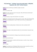 FCS 340 Exam 1 &vert; Brigham Young University-Idaho &vert; UPDATED&NewLine;Questions with 100&percnt; Verified Answers