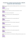 FCS-340 Exam 2 &vert; Brigham Young University-Idaho &vert; UPDATED&NewLine;Questions with 100&percnt; Verified Answers