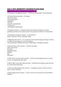 AQA A LEVEL GEOGRAPHY CHANGING PLACES EXAM