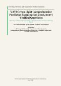 VATI Green Light Comprehensive Predictor Examination&NewLine;&vert; ATI Testing&NewLine;&vert; Academic Year 2026&sol;2027&NewLine;&vert; Comprehensive Predictor Examination &mdash; Forms A&comma; B & C Combined&NewLine;&vert; 440 Verified Questions and Correct Answer Rationales