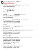 Frontier Flight Attendant&comma;FAR Exam&brvbar; Complete Verified Questions  and Answers 
