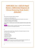 NURS 8026 Test 1 Diff-DX Rapid Review &vert; Differential Diagnosis & Clinical Reasoning Study Guide &vert; 2026&sol;2027