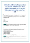 NURS 8026 Differential Diagnosis Exam 1-4 &vert; Complete Rapid Review & High-Yield Clinical Study Guide &vert; Differential Dx&comma; Clinical Reasoning & Exam Prep &vert; 2027 PACKAGE BUNDLE 